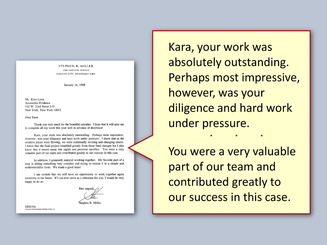 text called out of document