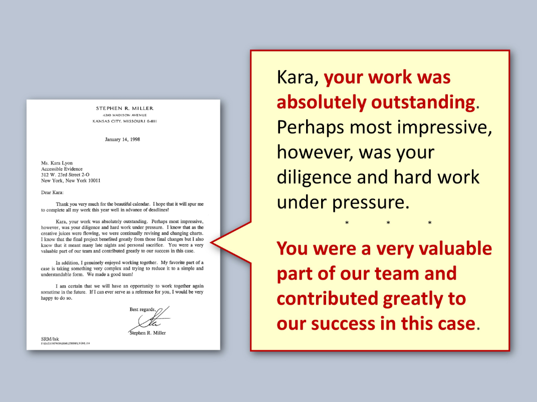 text called out of document